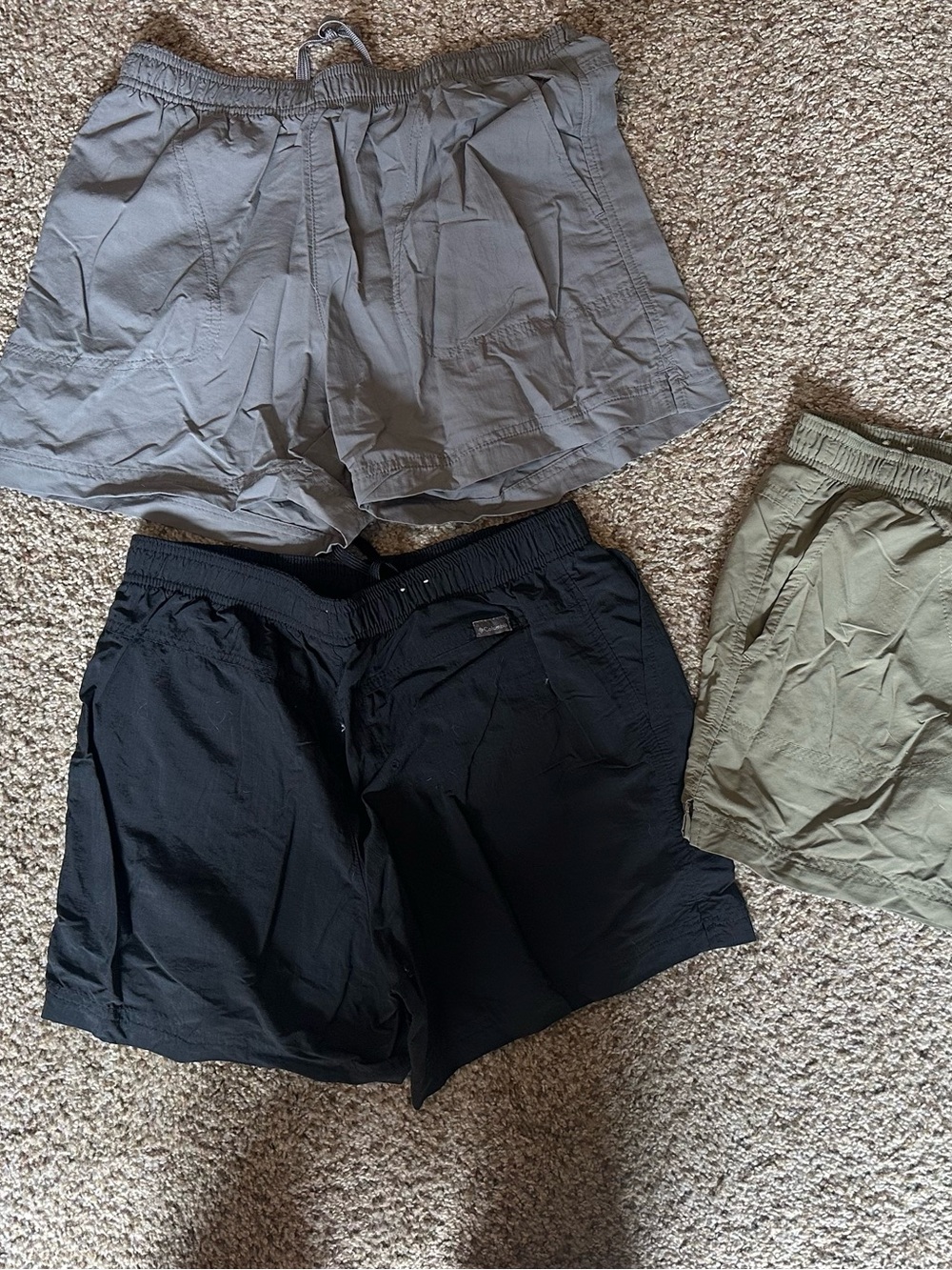Columbia Women's Athletic Shorts in Black, Gray, Olive
